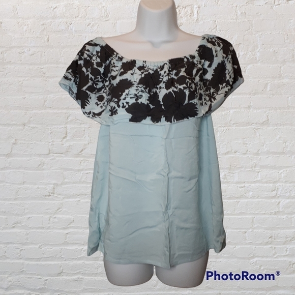 Jennifer Grace Baby Blue Dress Top - Picture 1 of 5